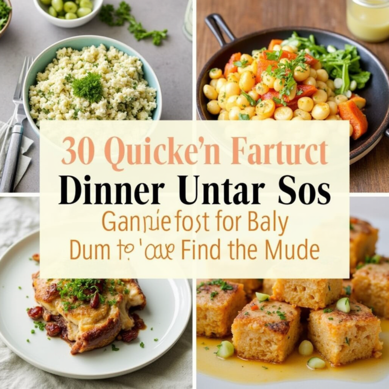 30 Quick & Delicious Dinner Recipes to Try in 2025: Your Guide to Easy & Healthy Meals