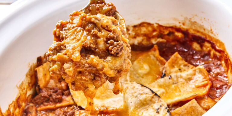 Slow Cooker Beef Enchilada Casserole Recipe