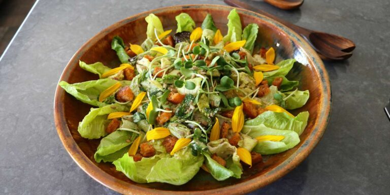 Sunflowers -caesar -salad recipe