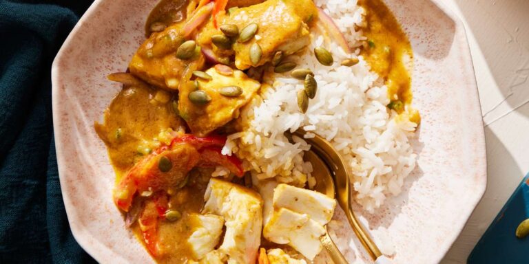 Pumpkin curry with white fish recipe
