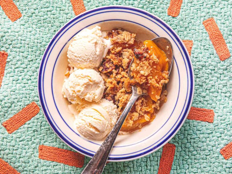This peach crisp is everything you love in a bite in summer