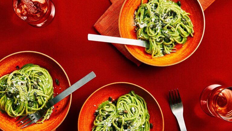 Coriander Pesto pasta recipe | Epic