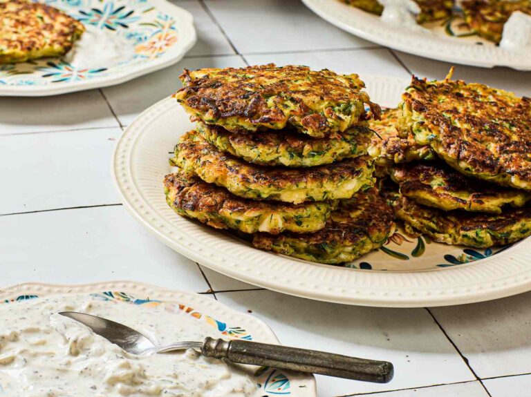 The crispy, cheesy zucchini donuts that I do every summer
