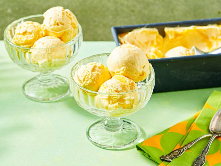 This simple ice cream ingredients tastes like a tropical short vacation