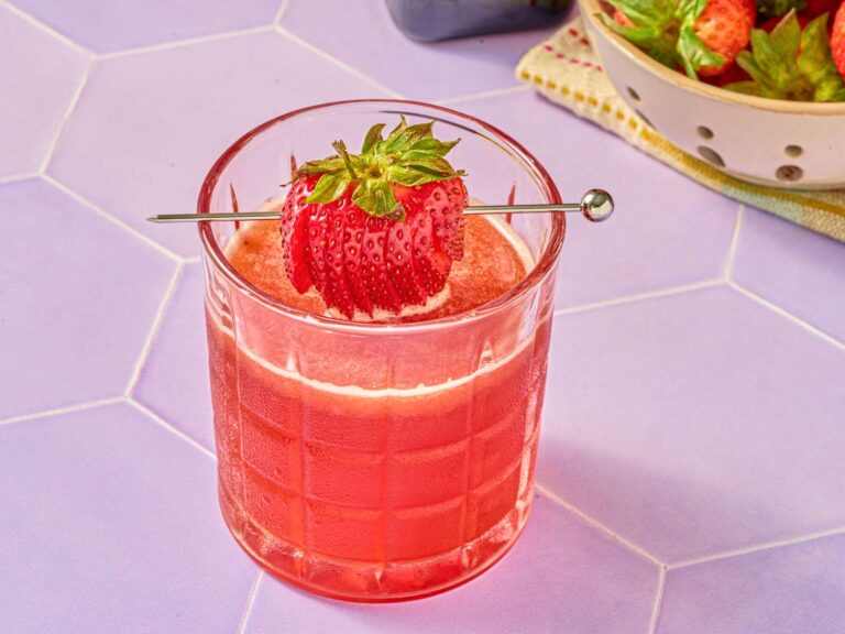 This strawberry bourbon cocktail has a secret ingredient that compensates for everything