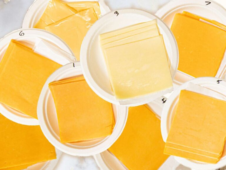 We try 8 brands of Cheddar cheese singles on Cheeseburgers hier are our favorites