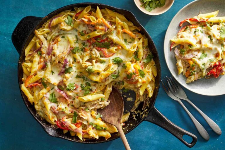 Chicken -Fajita Pasta Bake Recipe