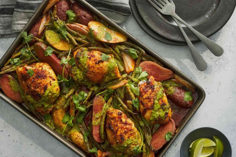 Blatt pan red curry chicken leg recipe