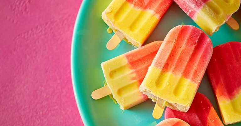 Strawberry -Smoothie & Banana -Milchshake -Eis Lollies Recipe