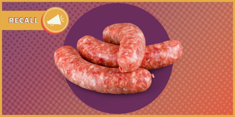 USDA announces a recall of over 24,000 pound sausage due to plastic pollution