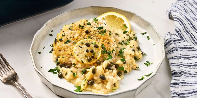 This garbage-duct-chicken piccata casserole is finished in less than an hour