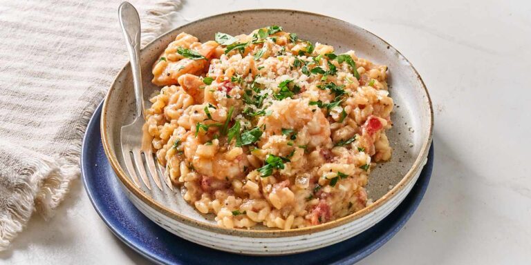 Butter shrimp and Orzo recipe