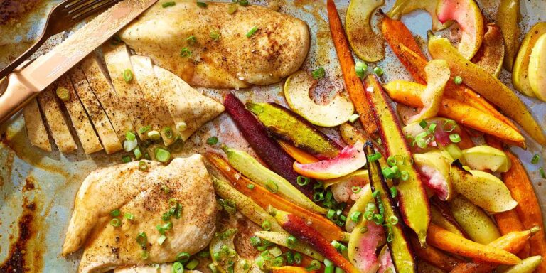 Tin chicken with apple honey glaze recipe