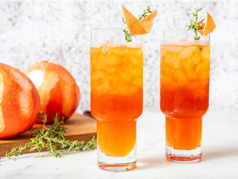 This big-batch-gin cocktail is bubble, fruity and ready for happy hour