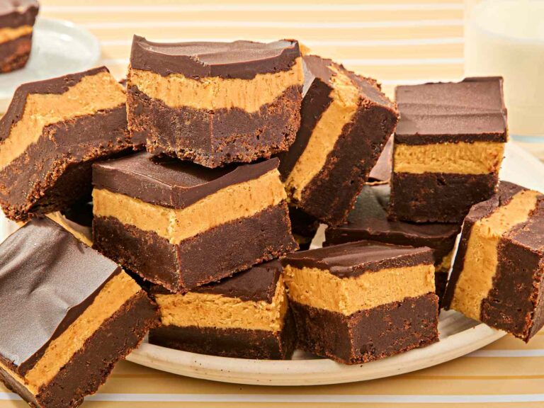 Love peanut butter? These triple deck brownies are only for them