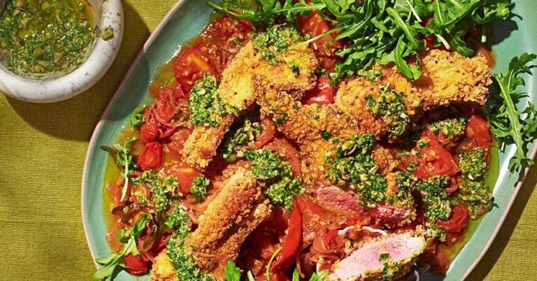 Lamb Milanese with Curry Marinara Recipe