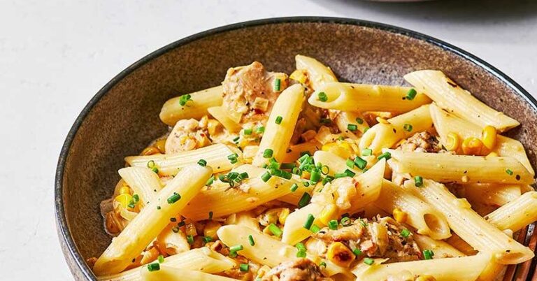Piri piri chicken & corn pasta recipe