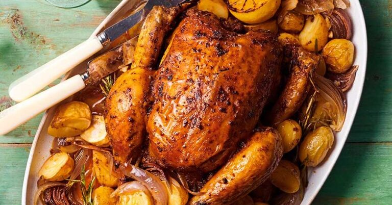 Roast with souvlaki spice chicken recipe | Enjoy your meal