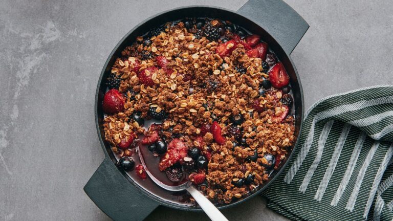 Summer berries -Herd crispy recipe
