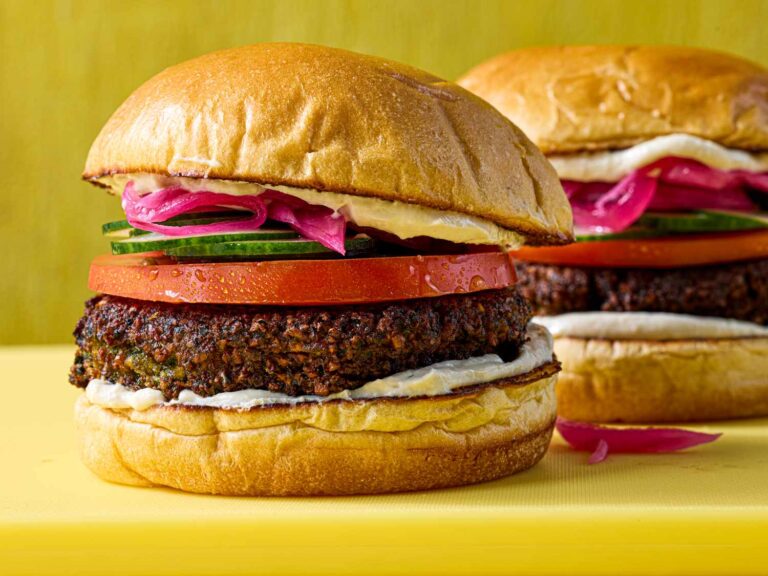 The best parts of Falafel, now a crispy, golden burger